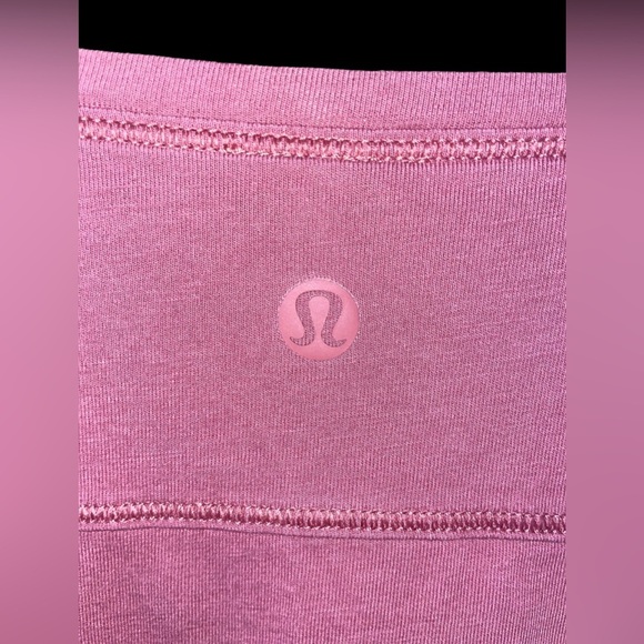 Lululemon To The Point Long Sleeve Shirt 6 Side Tie Misty Merlot Pima Cotton Tee - Picture 10 of 11